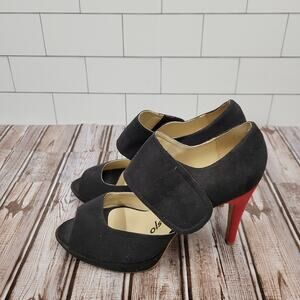 Olsenhaus Pure Vegan Black Suede High Heels Womens Size 9 Pumps